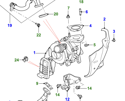 Scheme for LH Turbocharger