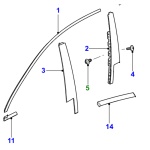 X351 Front Door Seal (Multiple Fitments)