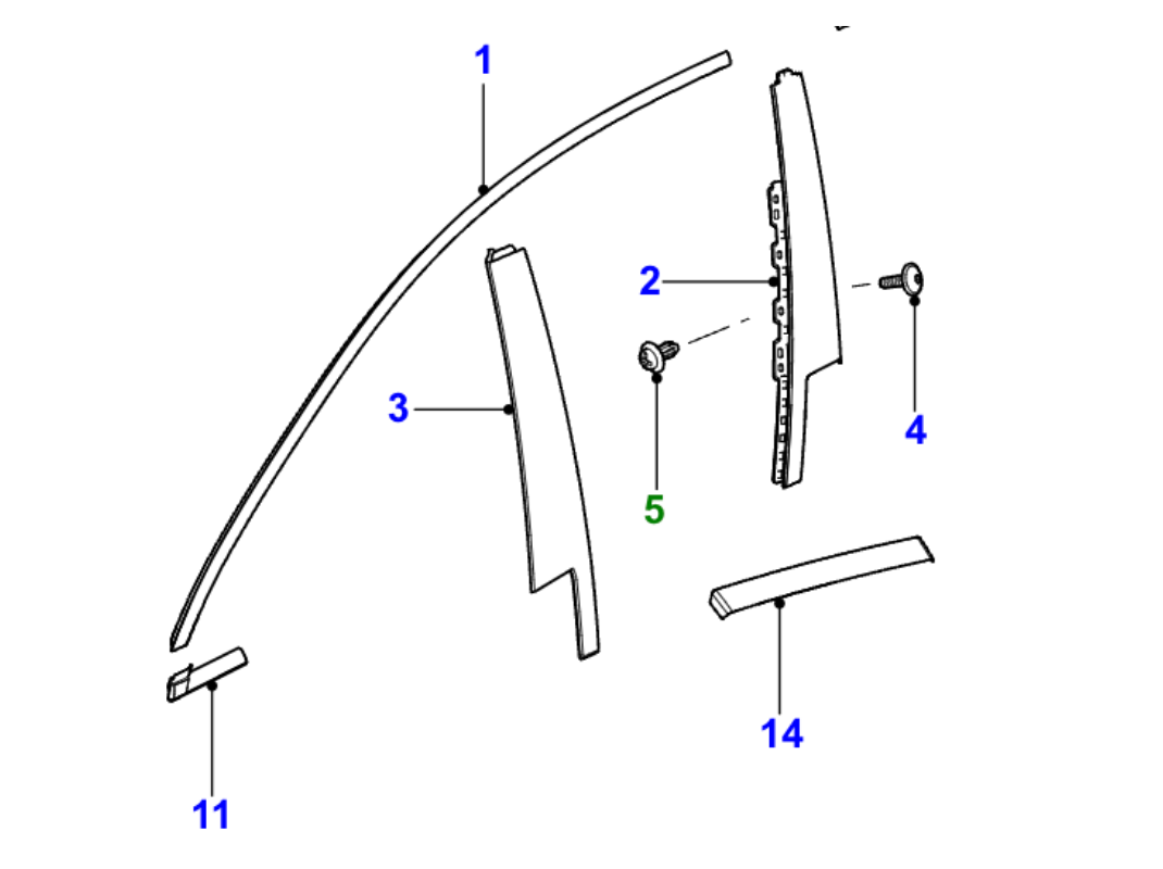 Adsız tasarım (3) X351 Front Door Seal (Multiple Fitments) - Image 1